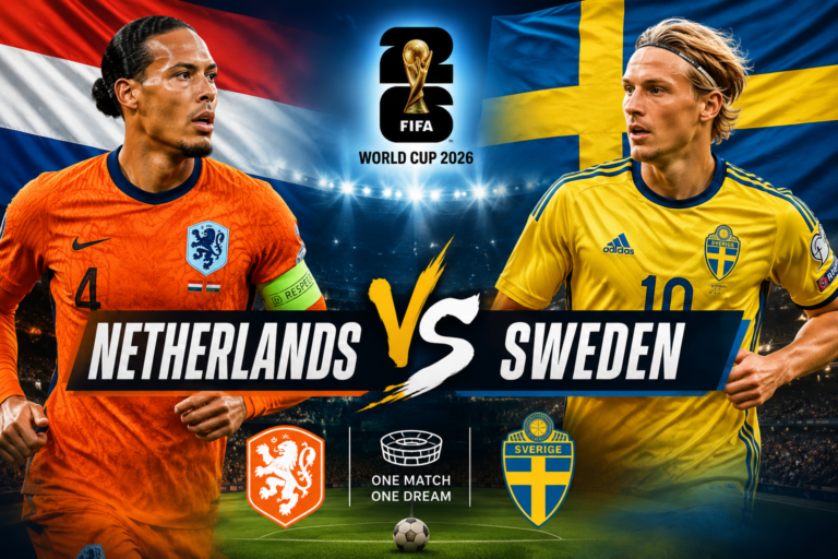 FIFA 2026 Netherlands VS Sweden